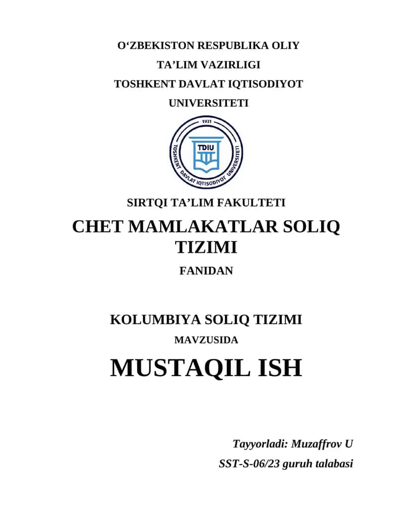 Kolumbiya soliq tizimi