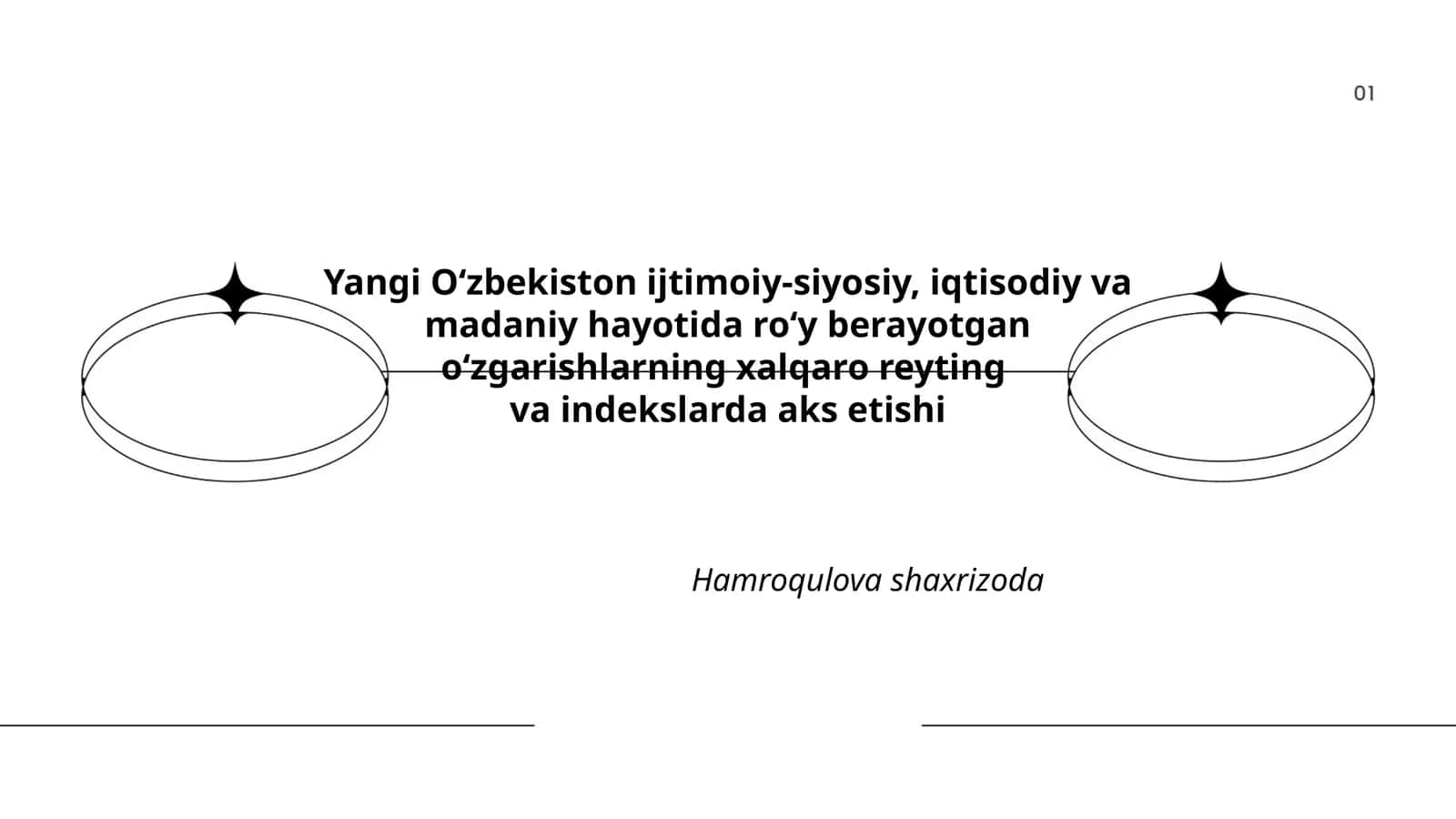 Yangi O‘zbekiston ijtimoiy-siyosiy, iqtisodiy va madaniy hayotida roʻy berayotgan oʻzgarishlarning xalqaro reyting va indekslarda aks etishi