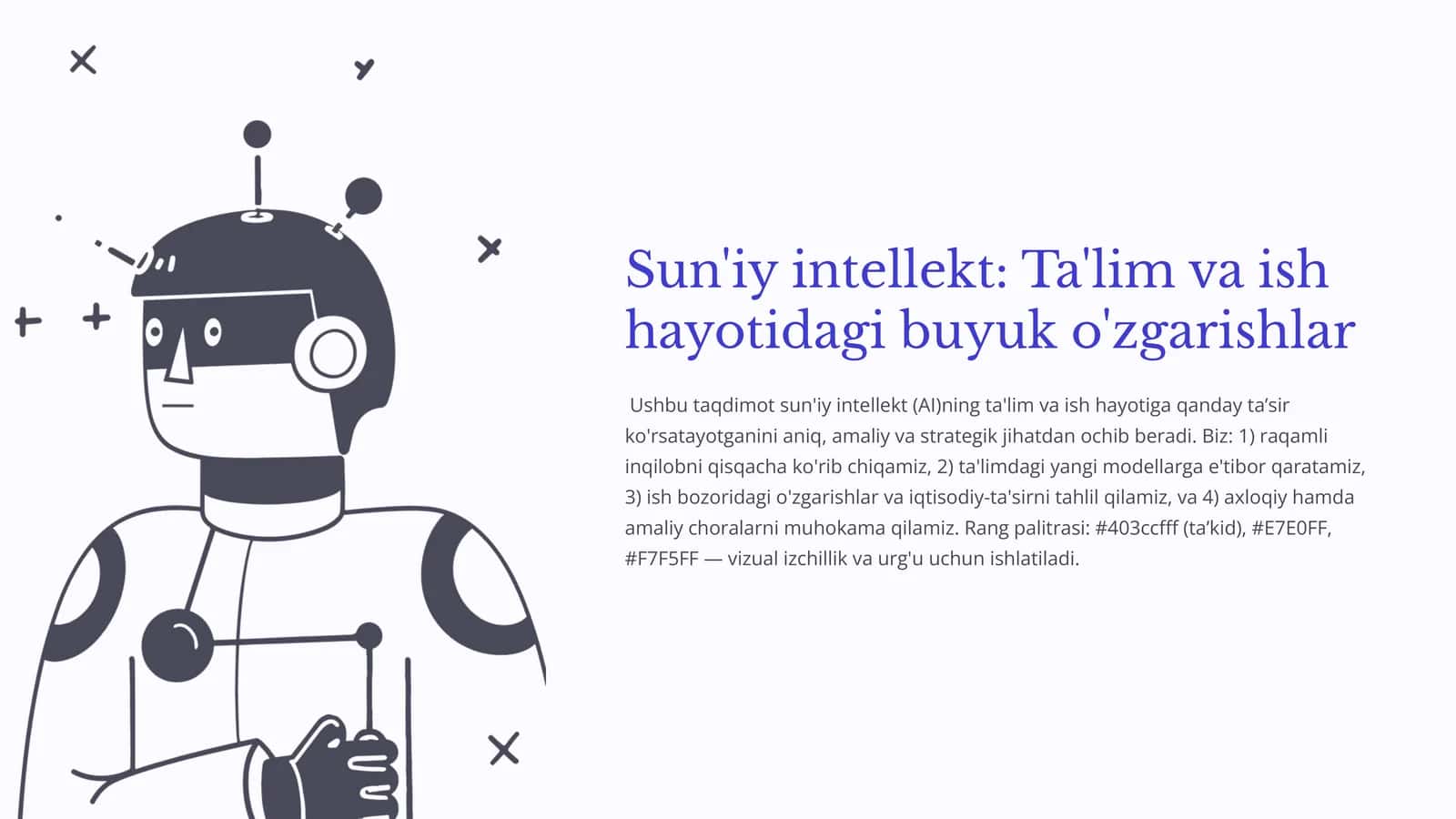 Sun'iy intellekt (AI) ta'lim va ish hayotini qanday o'zgartirmoqda?