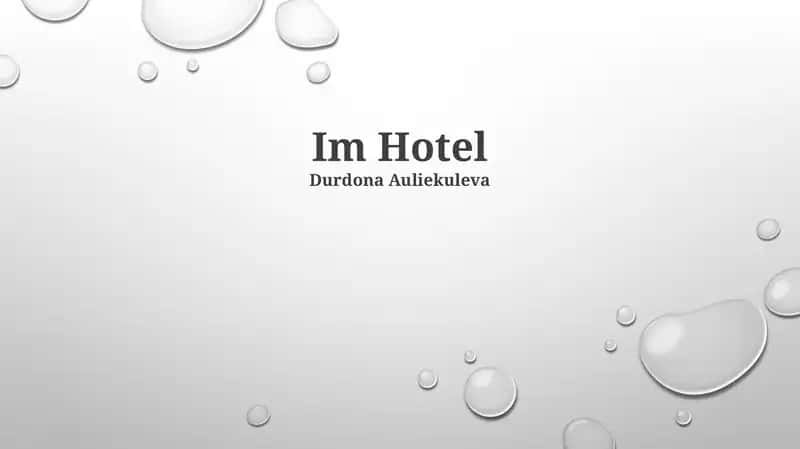 Im Hotel