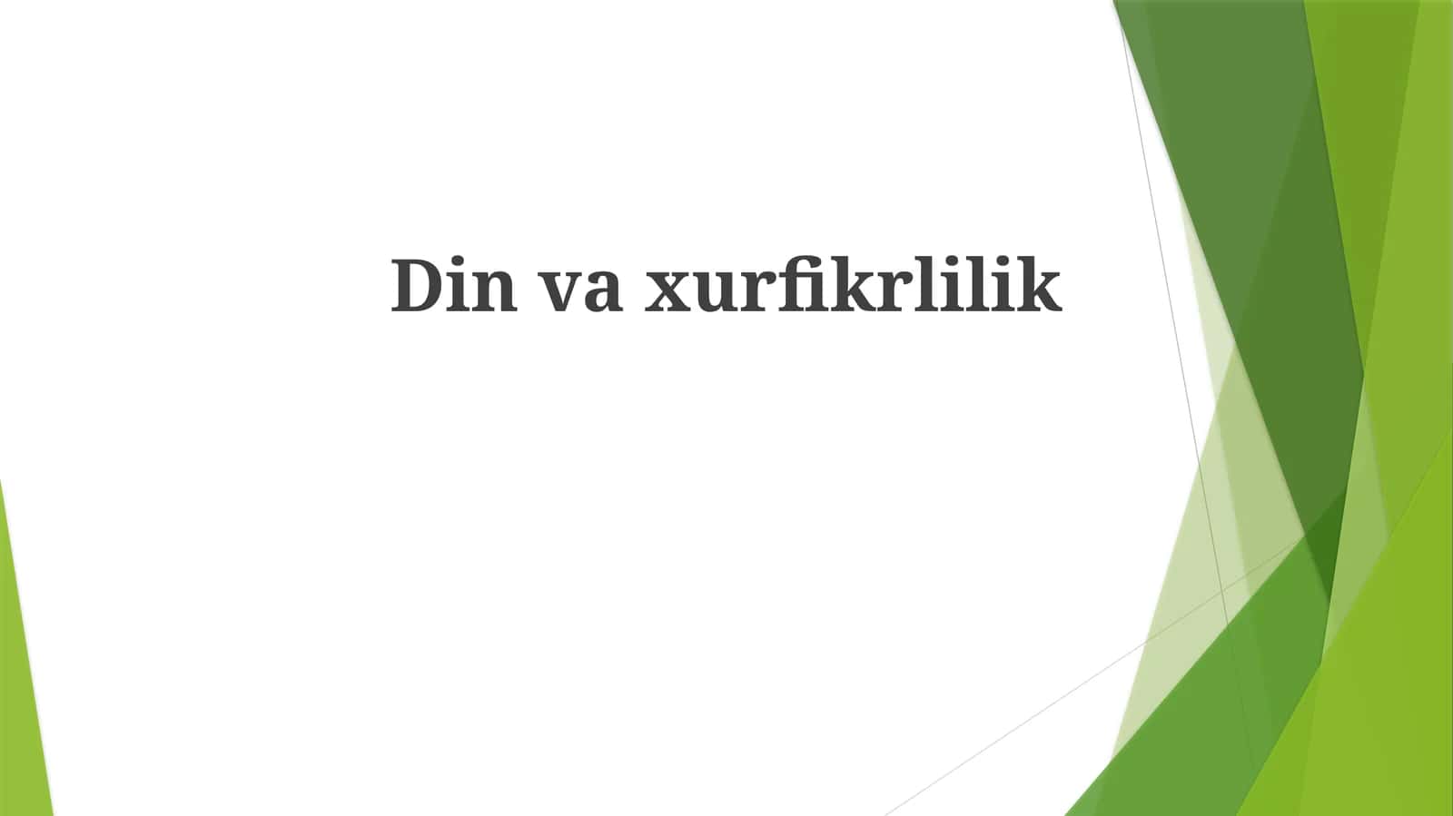 Dinvaxurfikrlilik