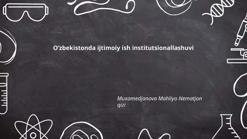 Oʻzbekistonda Ijtimoiy Ish Institutsionallashuvi