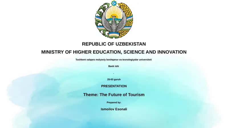 The Future of Tourism