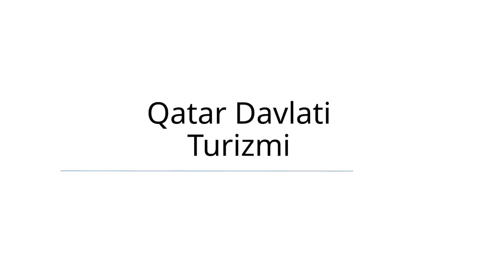 Qatar Davlati Turizmi