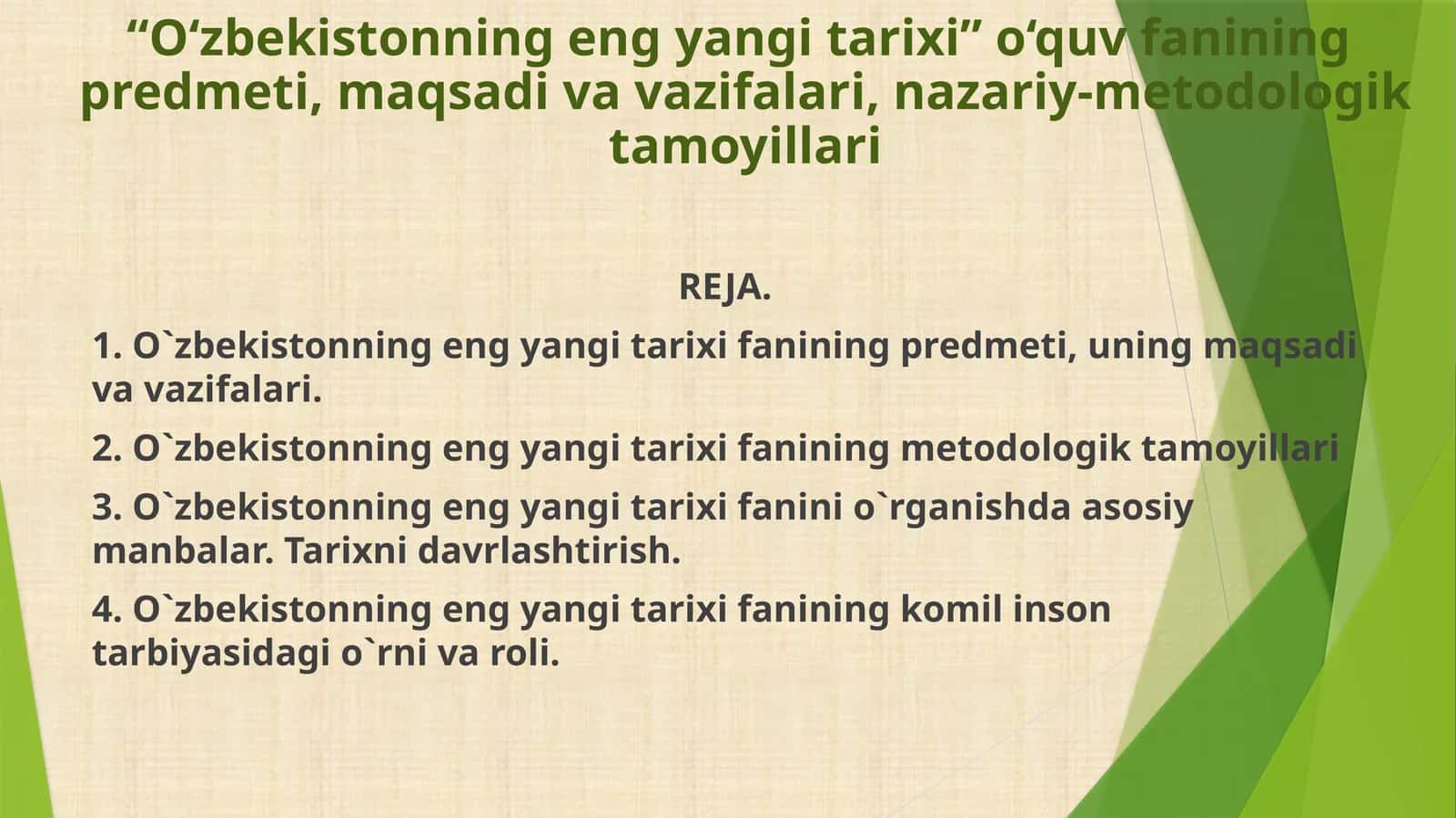 O‘zbekistonning eng yangi tarixi