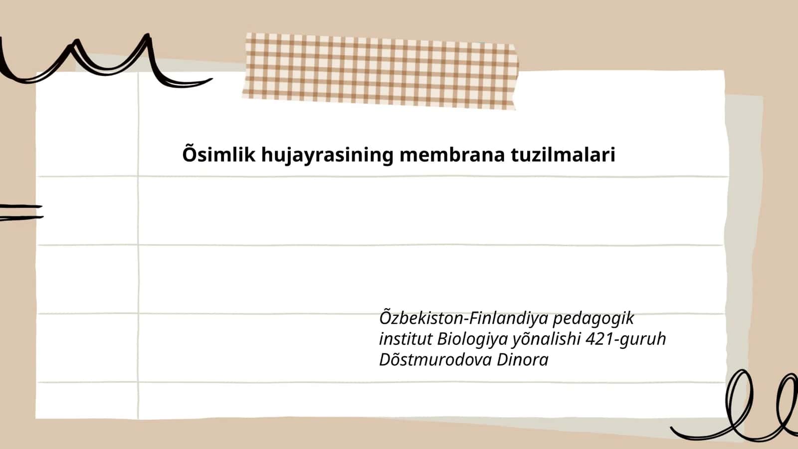 Õsimlik hujayrasining membrana tuzilmalari