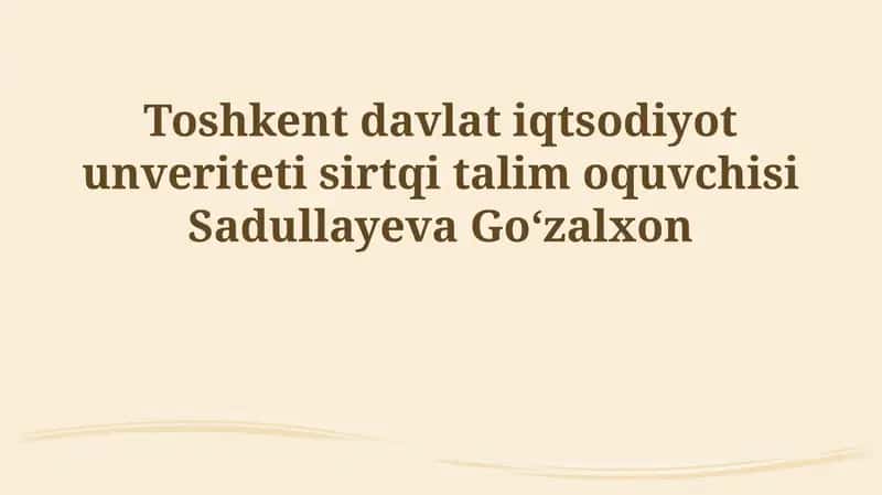 Davlat sektorida buxgalteriya hisobining axborot tizimini takomillashtirish