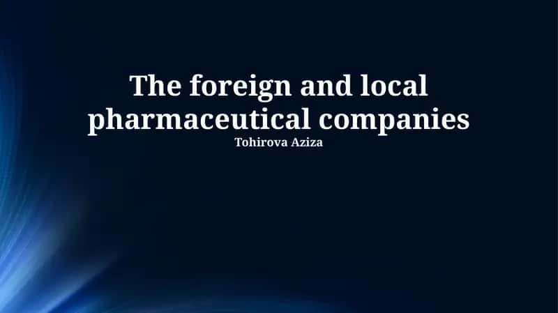 Market Dynamics: Foreign vs. Local Pharma