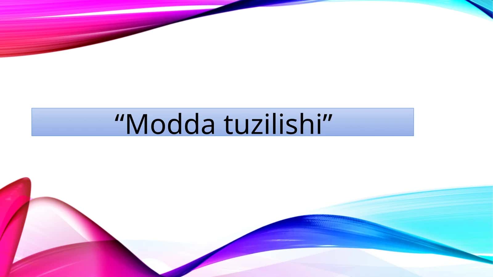 Moddatuzilishi