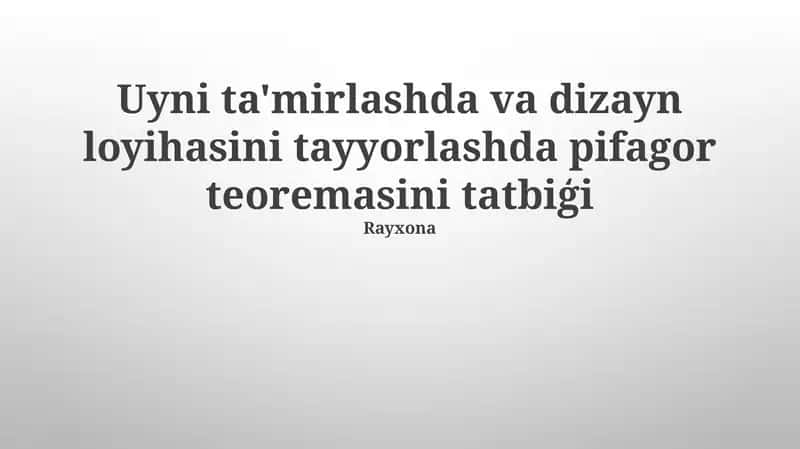 Pifagor teoremasi