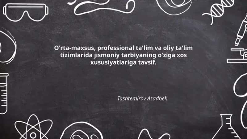 Jismoniy tarbiyaning nazariy asoslari