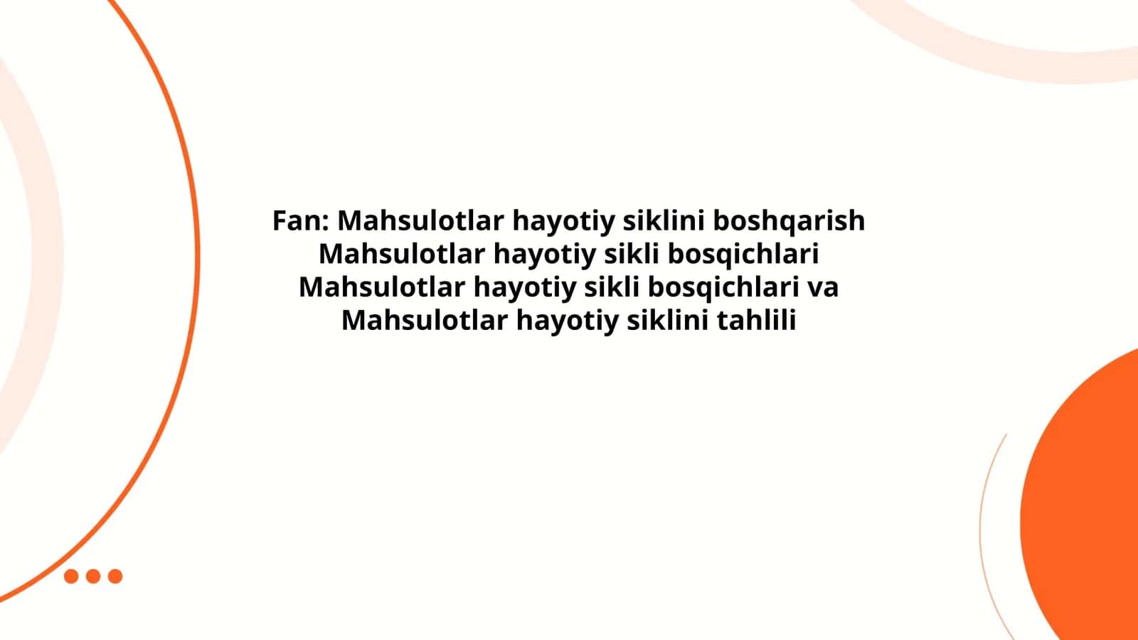 Mahsulotlar hayotiy siklini boshqarish