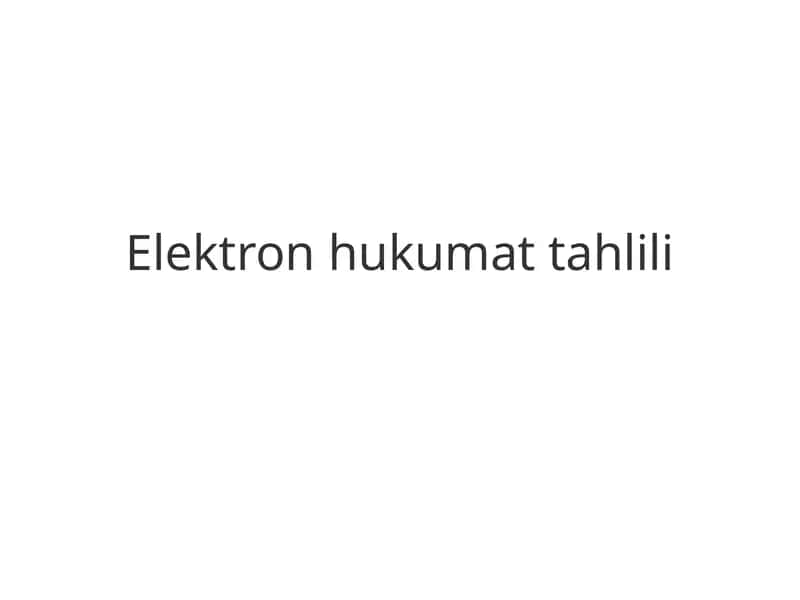 Elektronhukumattahlili