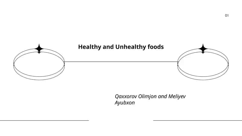 Healthy and Unhealthy foods