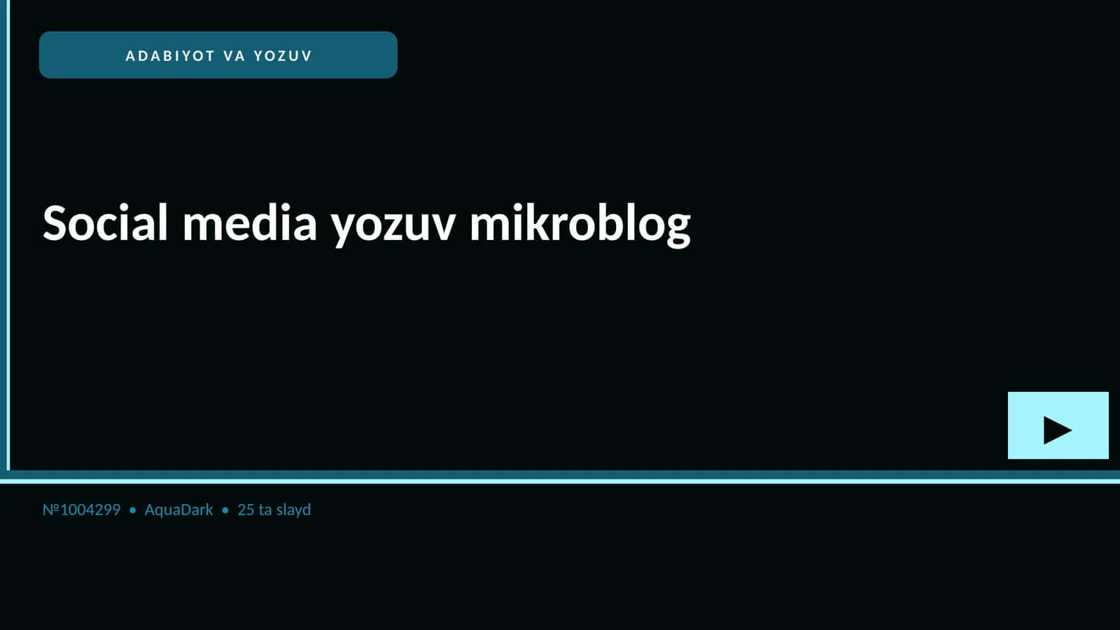 Social media yozuv mikroblog