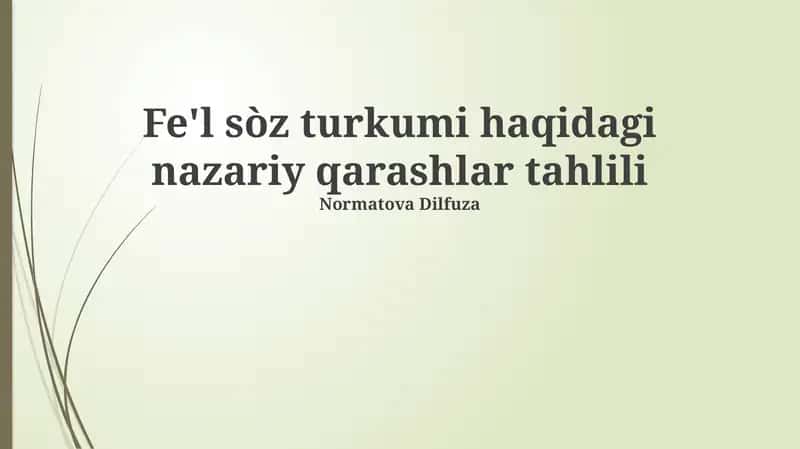 Turk tillarining tasnifi va genetik aloqalari