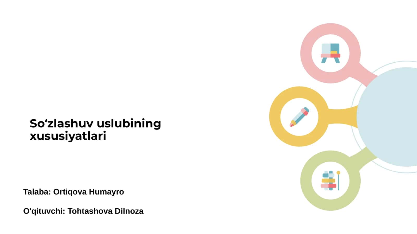 Soʻzlashuv uslubining xususiyatlari