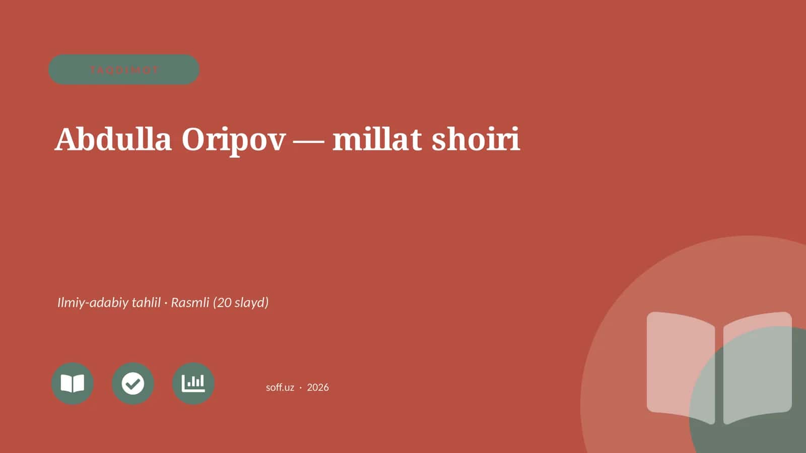 Abdulla Oripov — millat shoiri
