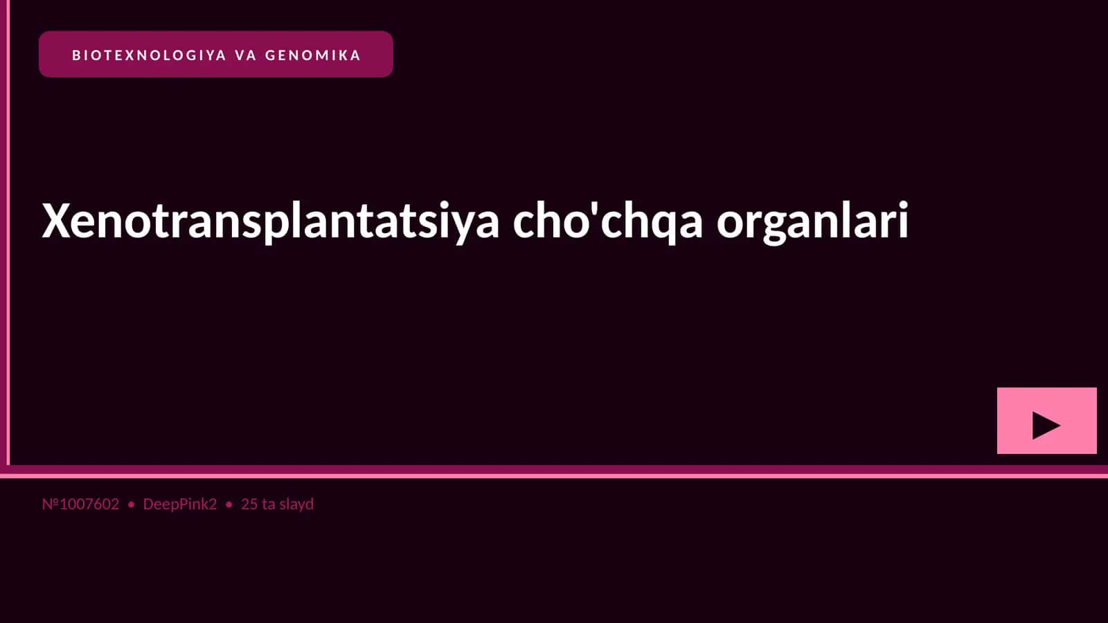 Xenotransplantatsiya cho'chqa organlari