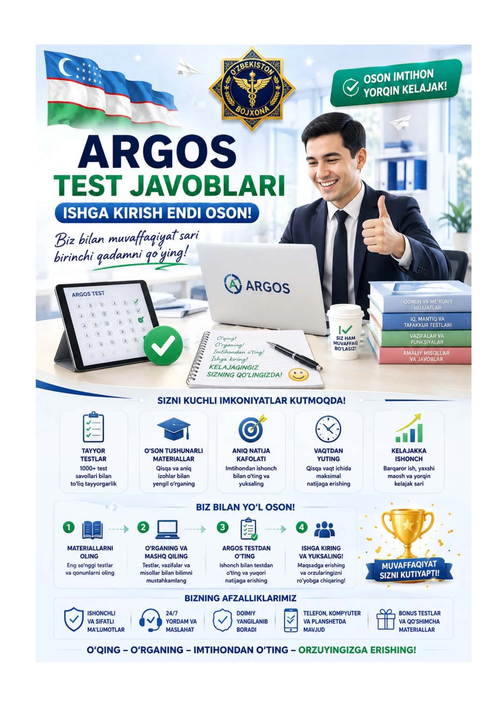 Argos test javoblari ENG yangi