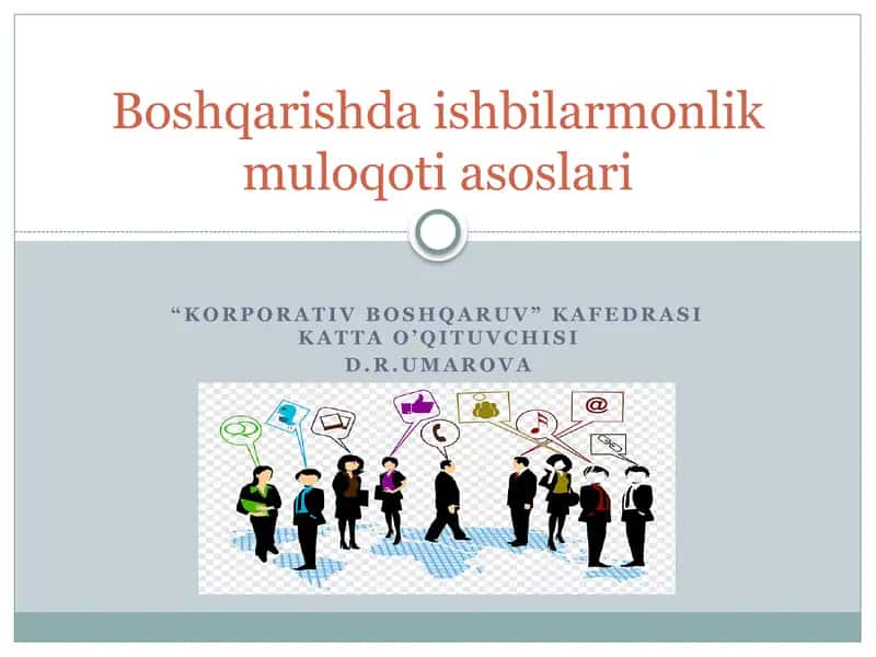 Ishbilarmonlik muloqoti