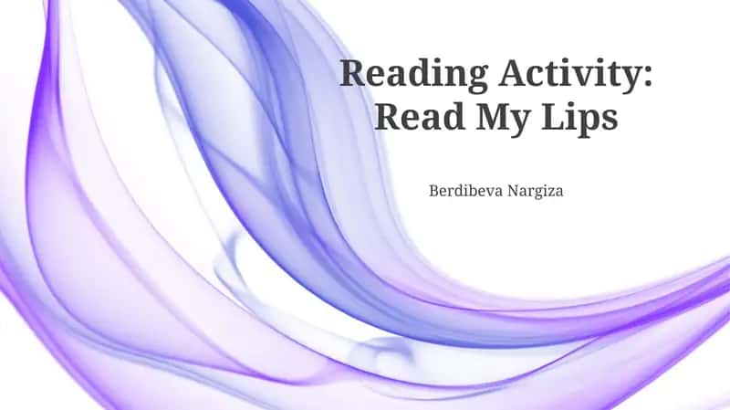 Read My Lips