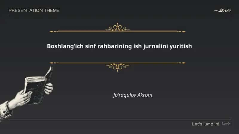 Sinf rejasi va o'quv yili rejasi tuzish