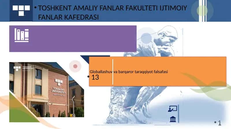 Globallashuv va barqaror taraqqiyot falsafasi