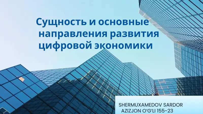 Определение цифровой экономики