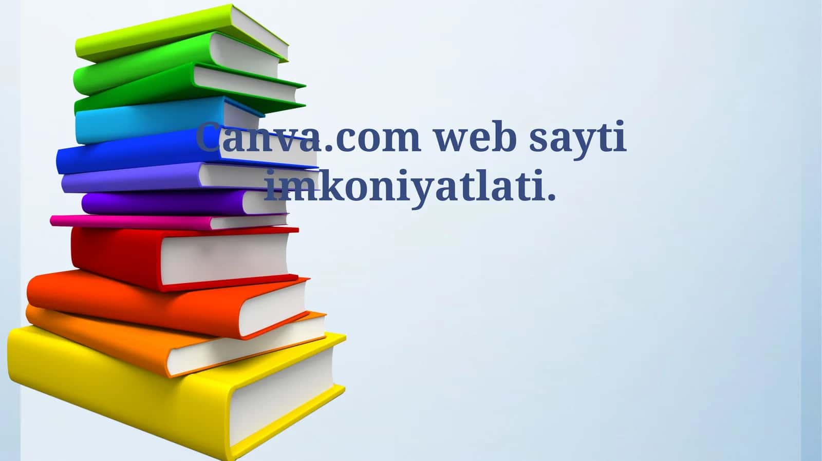 Canva.com web sayti imkoniyatlati
