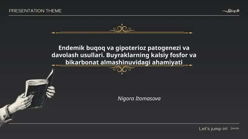 Endemik buqoq va gipoterioz patogenezi va davolash usullari