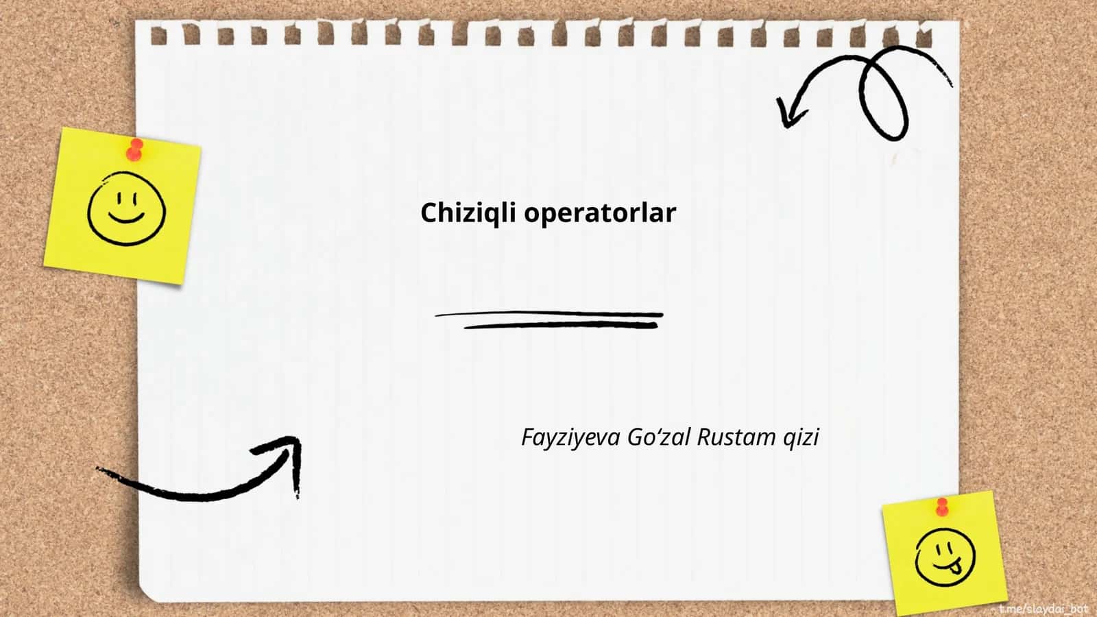 Chiziqli operatorlar