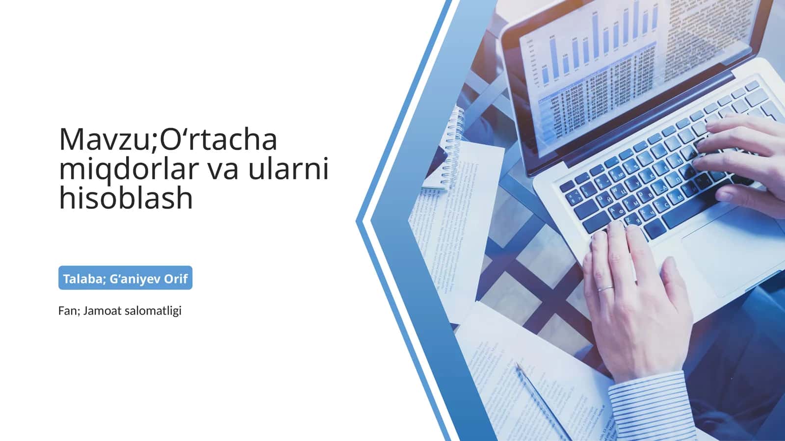 Oʻrtacha miqdorlar va ularni hisoblash