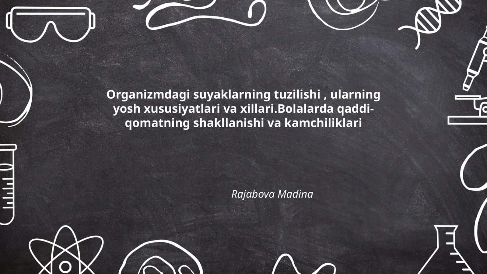 Suyaklarning tuzilishi va xillari