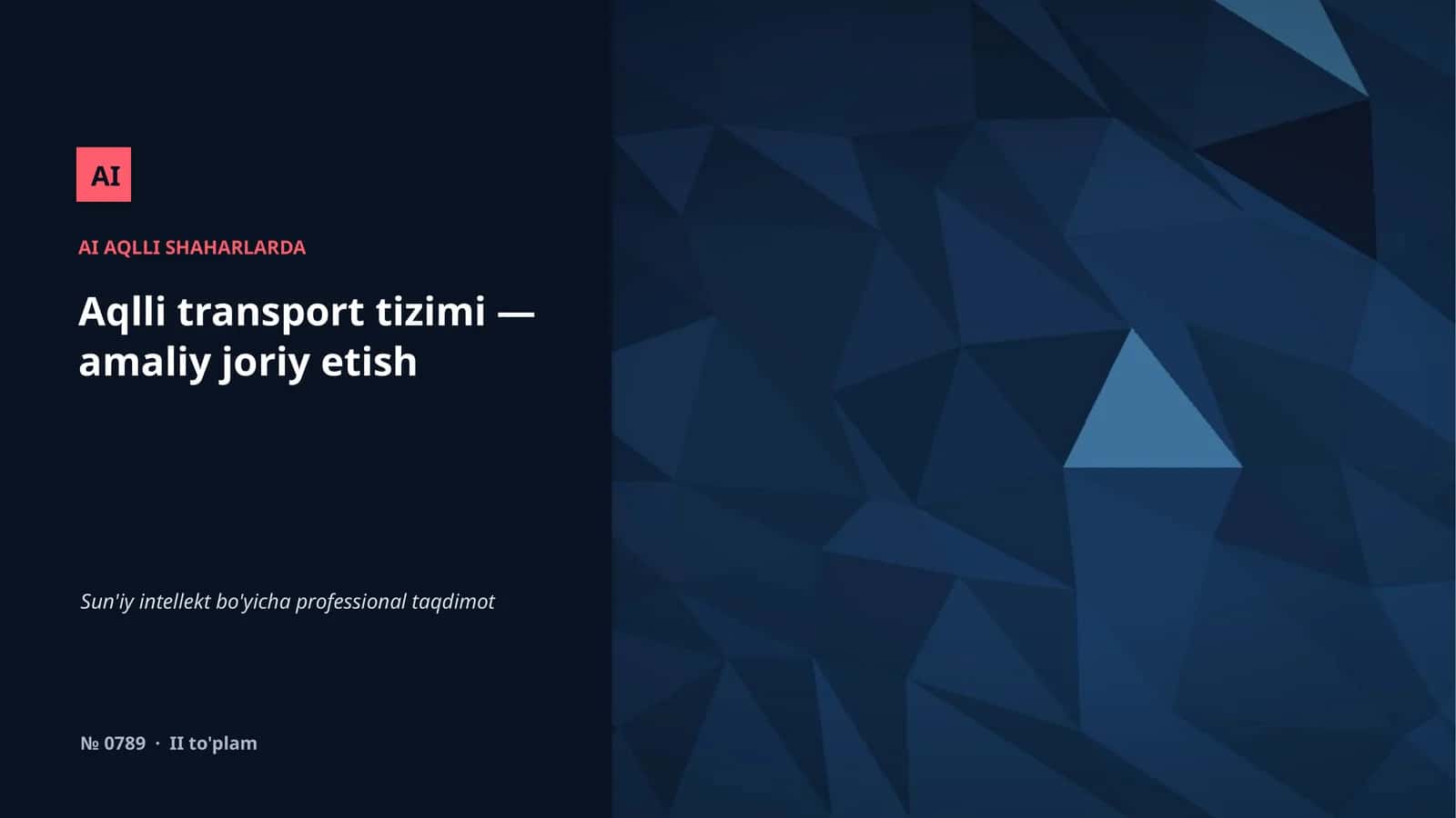 Aqlli transport tizimi