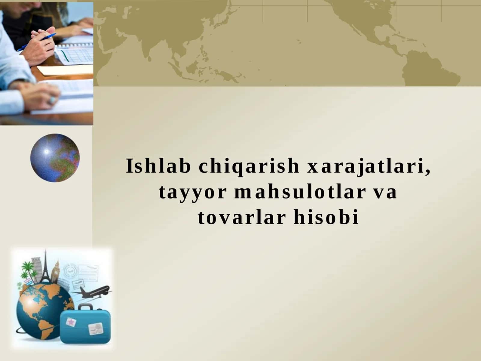 Ishlab chiqarish xarajatlari, tayyor mahsulotlar va tovarlar hisobi
