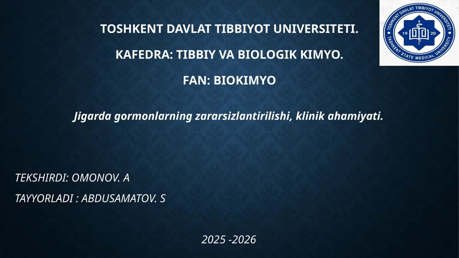 Jigardagormonlarningzararsizlantirilishi, klinik ahamiyati