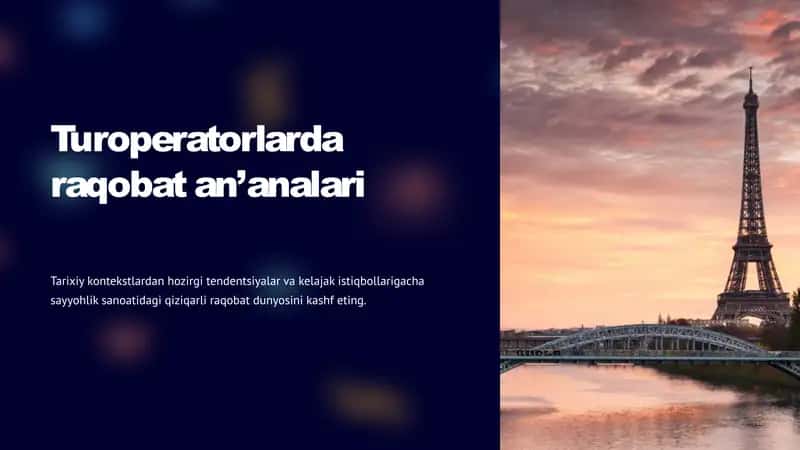 Turoperatorlarda raqobat an’analari