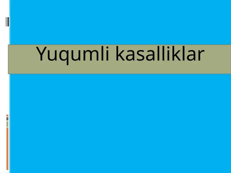 Yuqumlikasalliklar
