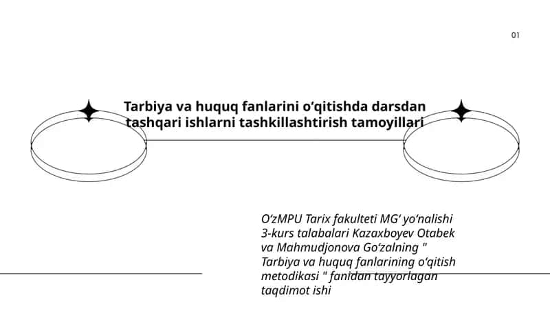 Tarbiya va huquq fanlarini oʻqitish metodikasi