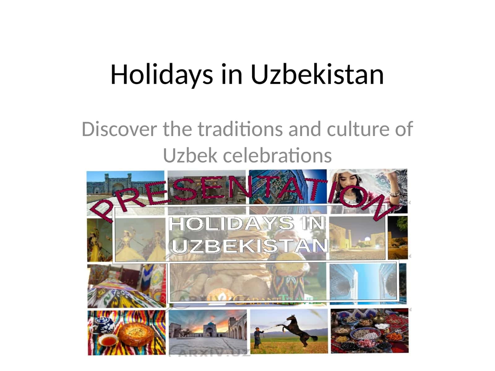 Holidays in Uzbekistan