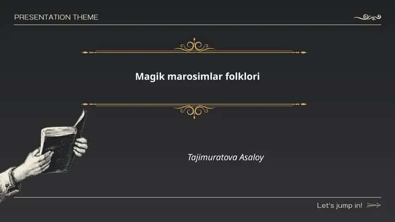 Magik marosimlar folklori