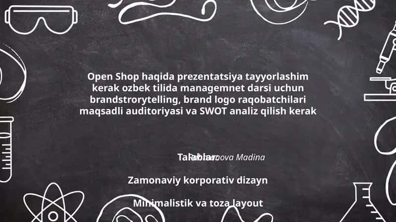 Open Shop haqida prezentatsiya