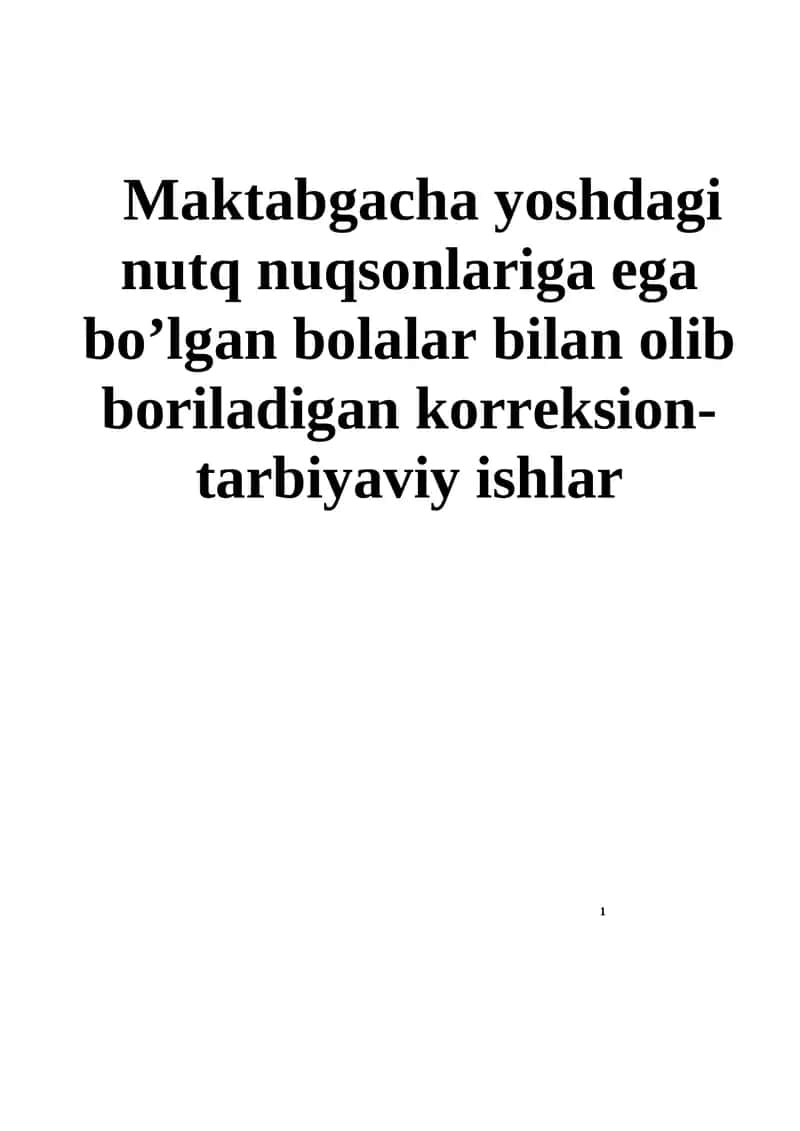 Logopediya fanining vazifalari