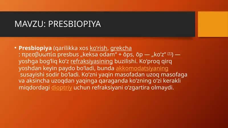 PRESBIOPIYA