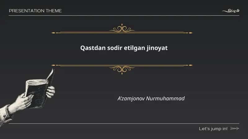 Qastdan sodir etilgan jinoyat