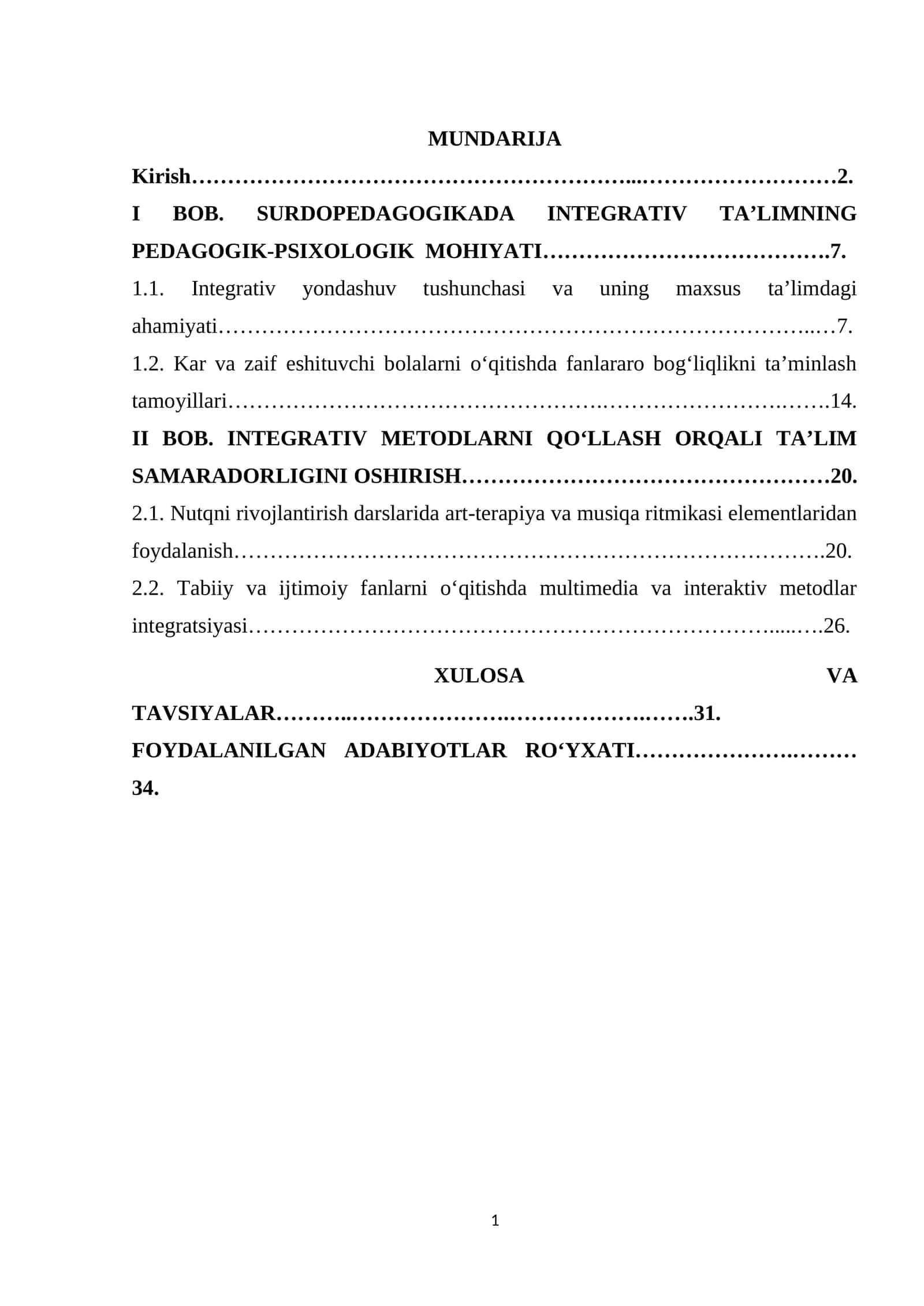 SURDOPEDAGOGIKADA INTEGRATIV TA’LIMNING PEDAGOGIK-PSIXOLOGIK MOHIYATI