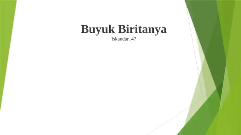 Buyuk Britaniya Tarixi
