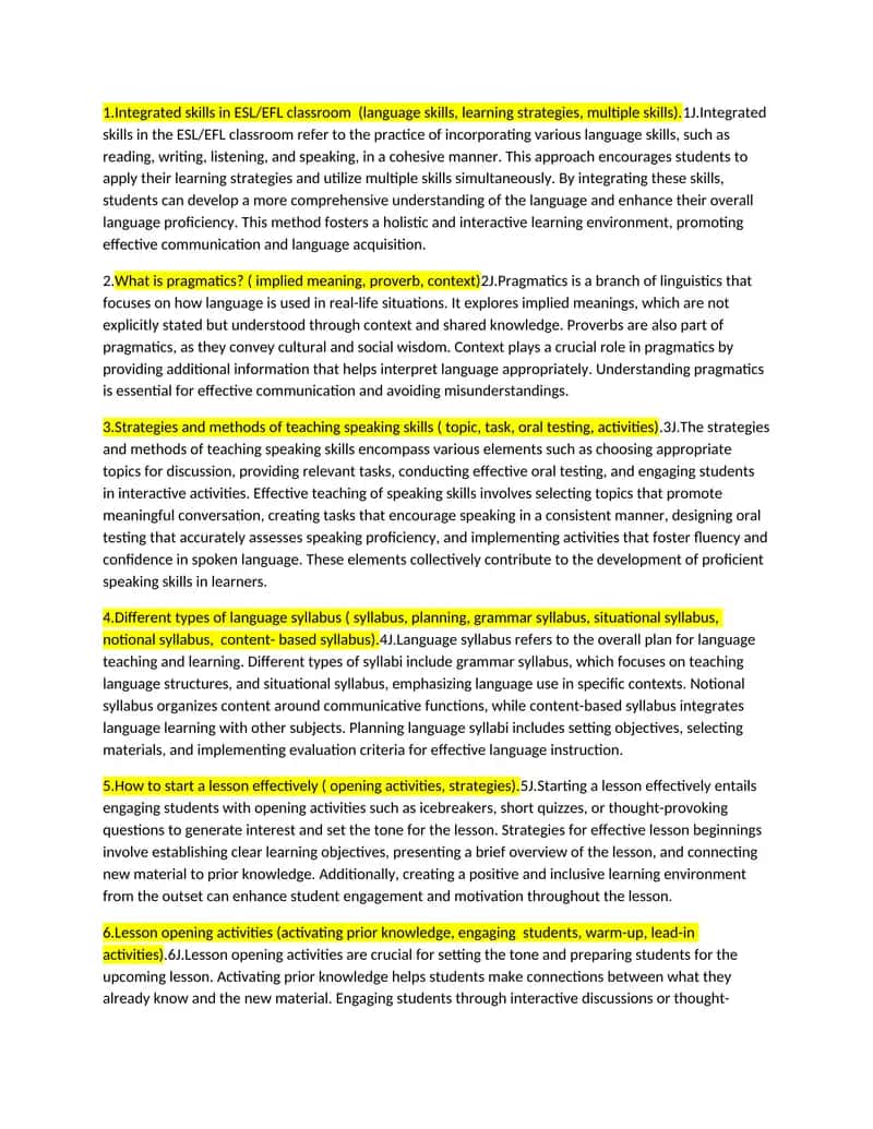 Integrated skills in ESL/EFL classroom