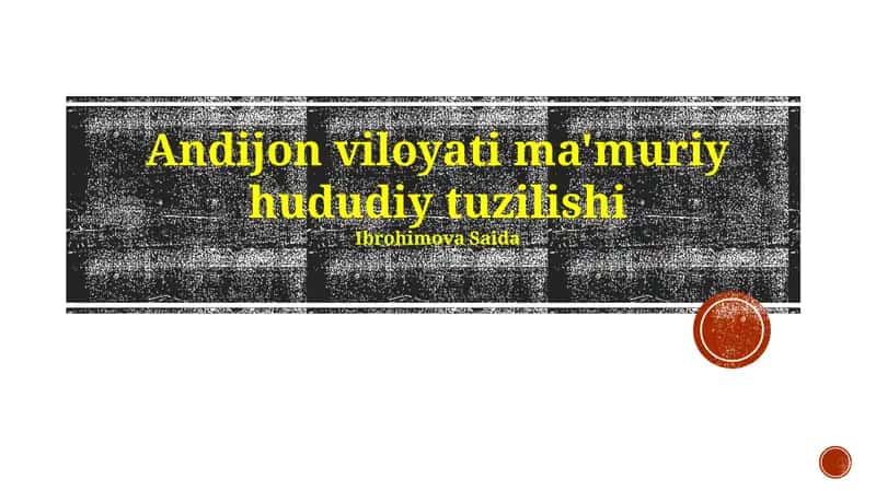 Andijon viloyati ma'muriy hududiy tuzilishi